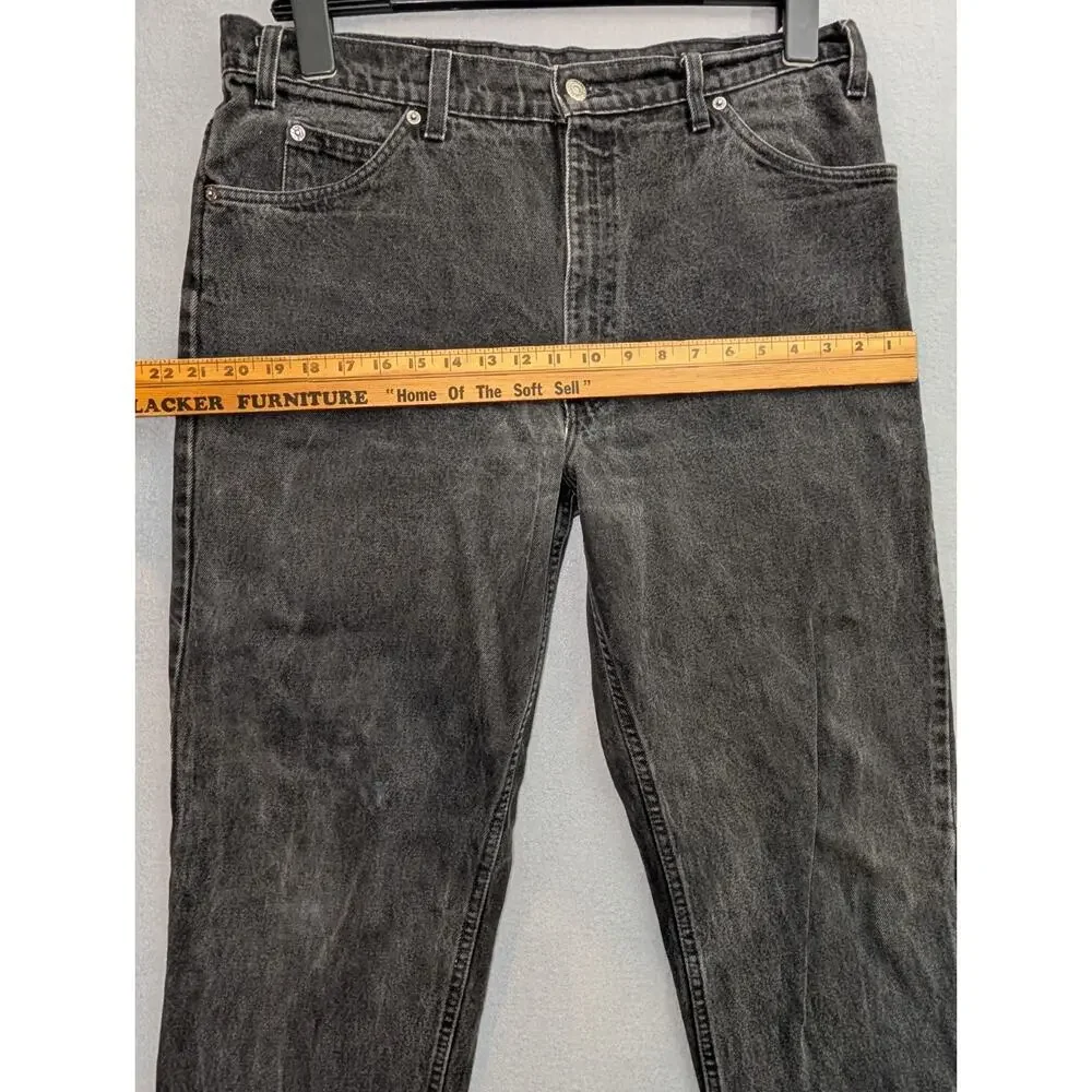 VINTAGE 90’s Levi's Orange Tab Jeans Mens 38x30 Black 40550 4155 Black Dark Wash